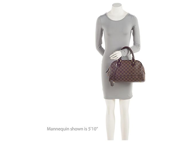 Borsa Louis Vuitton Damier Ebene Duomo Marrone - vista 5