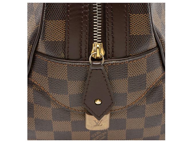 Borsa Louis Vuitton Damier Ebene Duomo Marrone - vista 9