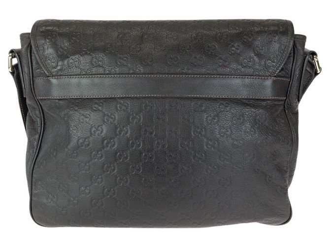 Borsa a tracolla in pelle Gucci Marrone Scuro - vista 2