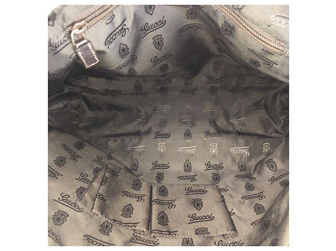 Borsa a tracolla in pelle Gucci Marrone Scuro - vista 9