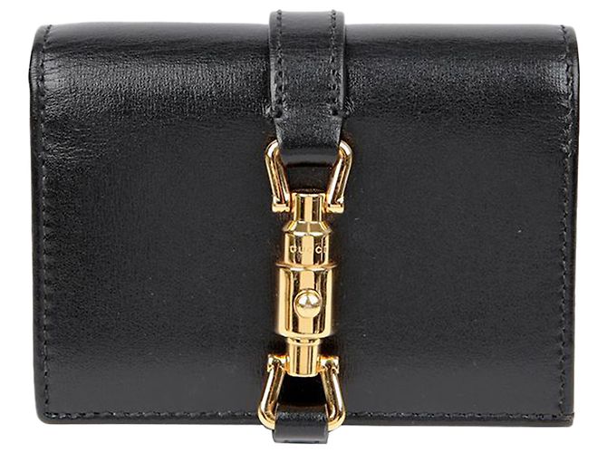 Gucci Jackie Kartenetui Portemonnaie Schwarz - Ansicht 2