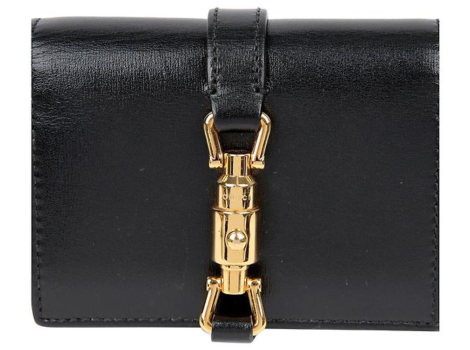 Gucci Jackie Kartenetui Portemonnaie Schwarz - Ansicht 3
