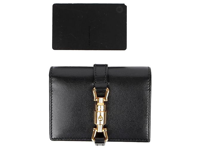 Gucci Jackie Kartenetui Portemonnaie Schwarz - Ansicht 8
