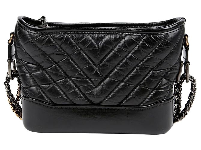 Chanel Borsa hobo piccola a tracolla Gabrielle Nero - vista 4