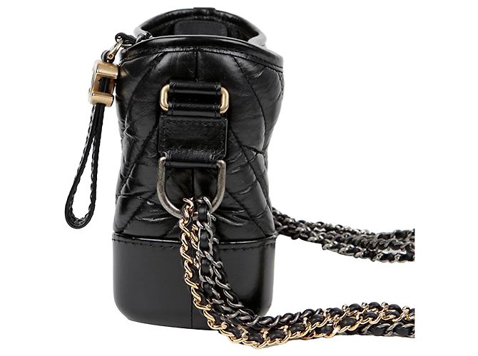 Chanel Borsa hobo piccola a tracolla Gabrielle Nero - vista 5