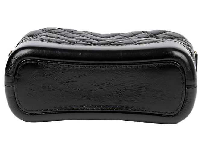 Chanel Borsa hobo piccola a tracolla Gabrielle Nero - vista 7