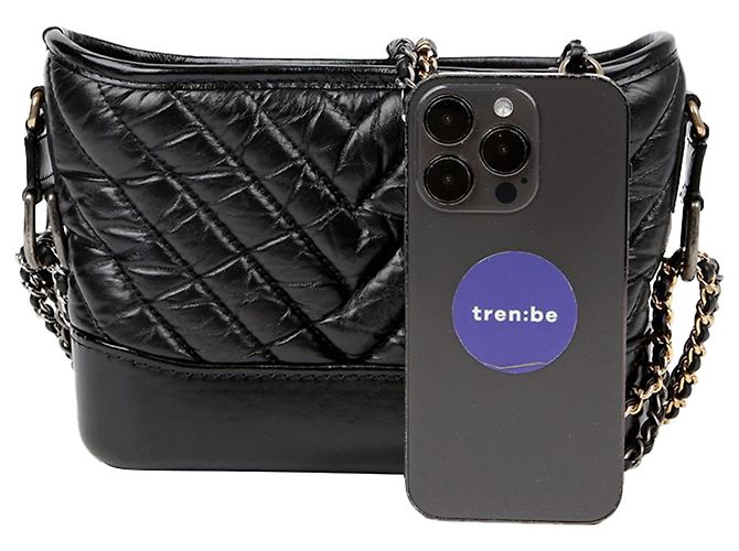 Chanel Borsa hobo piccola a tracolla Gabrielle Nero - vista 9