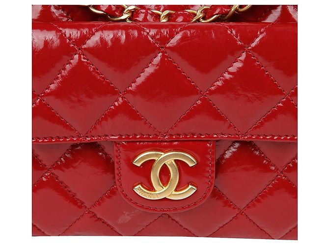 Chanel Borsa a tracolla Hobo Small con catena da tasca Rosso - vista 4