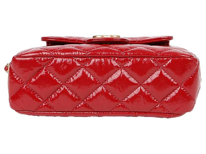 Chanel Borsa a tracolla Hobo Small con catena da tasca Rosso - vista 7