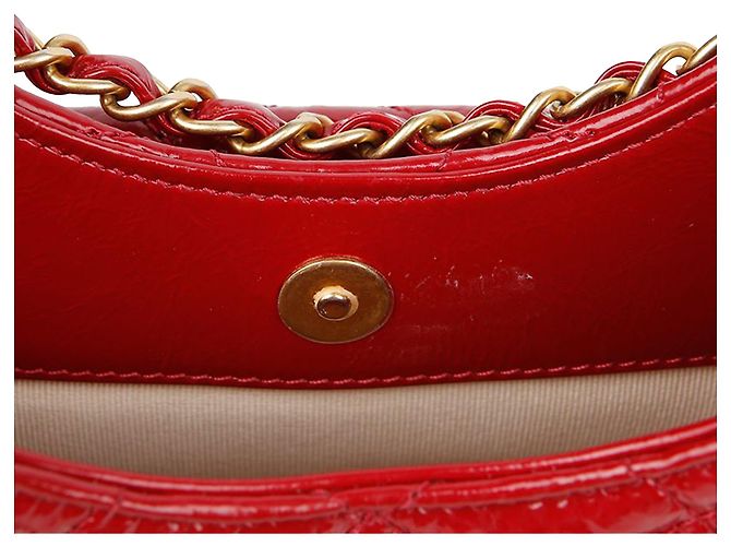 Chanel Borsa a tracolla Hobo Small con catena da tasca Rosso - vista 9