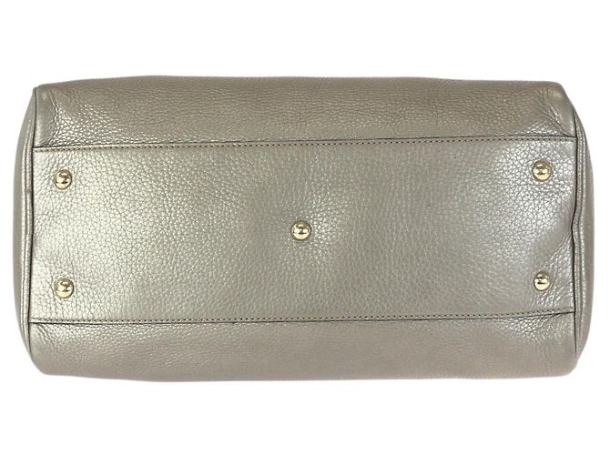 Bamboo Borsa a tracolla in pelle con manico in bambù Gucci D'oro Metallico - vista 10