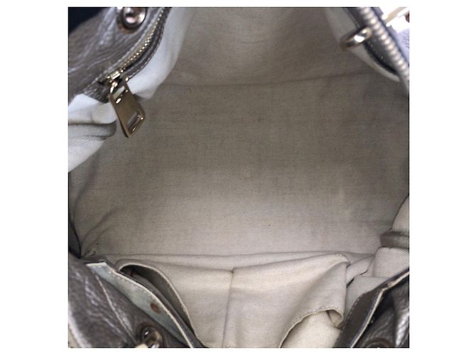 Bamboo Borsa a tracolla in pelle con manico in bambù Gucci D'oro Metallico - vista 9