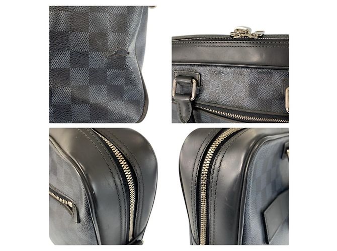 Valigetta Louis Vuitton Damier Cobalt Nero - vista 5