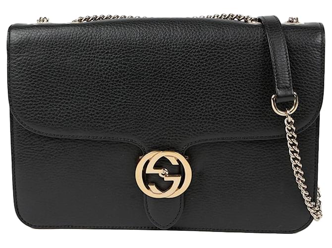 Gucci Interlocking Medium Schultertasche Schwarz - Ansicht 2