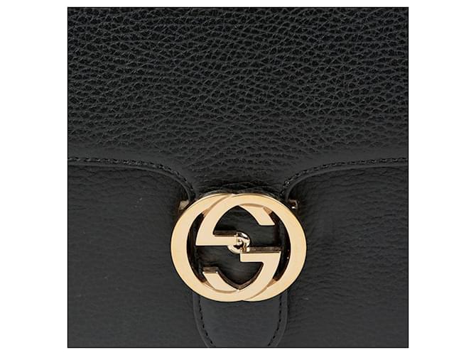 Gucci Interlocking Medium Schultertasche Schwarz - Ansicht 3