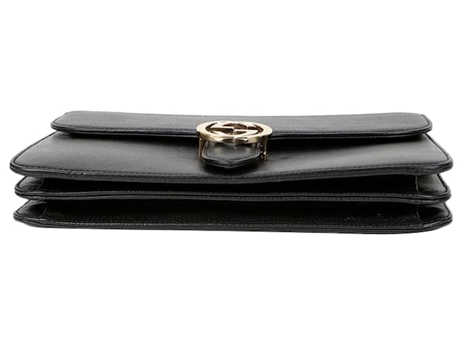 Gucci Interlocking Medium Schultertasche Schwarz - Ansicht 6