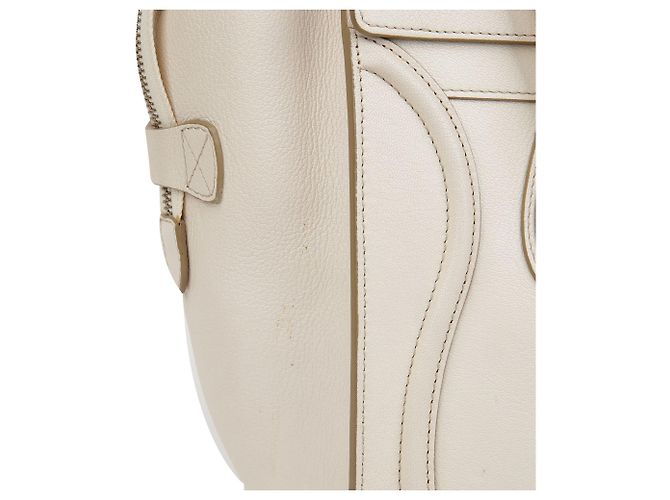 Céline Mini borsa tote Luggage Bianco - vista 7