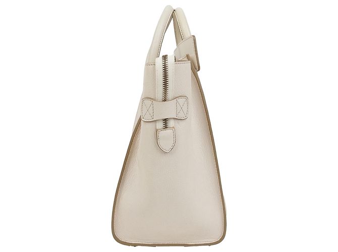 Céline Mini borsa tote Luggage Bianco - vista 9