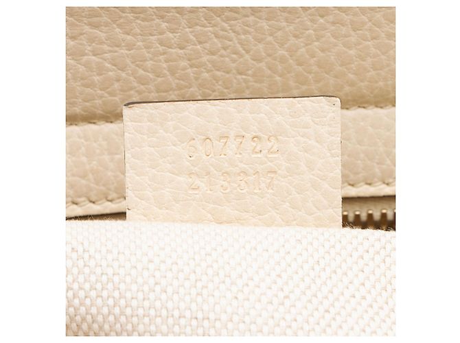 Gucci Soho Satchel aus Leder Weiß - Ansicht 6