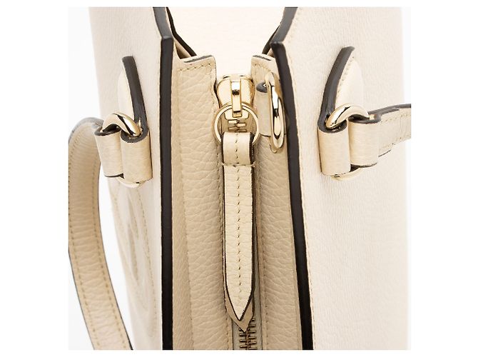 Gucci Soho Satchel aus Leder Weiß - Ansicht 9