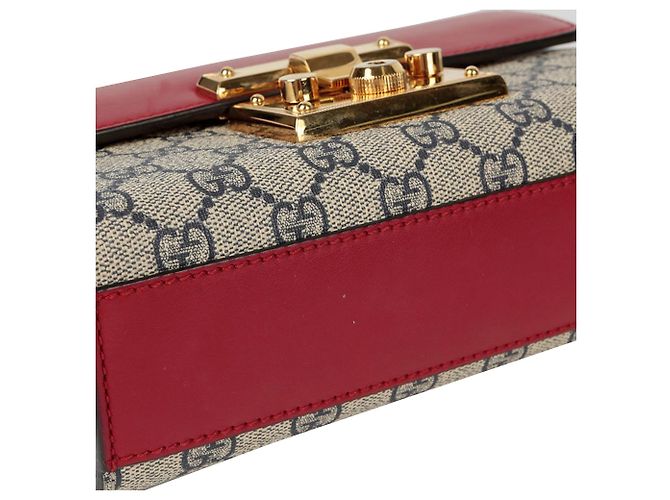 Gucci Piccola borsa a tracolla e crossbody con catena e chiusura a palette Rosso - vista 10