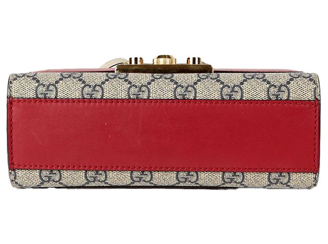 Gucci Piccola borsa a tracolla e crossbody con catena e chiusura a palette Rosso - vista 9