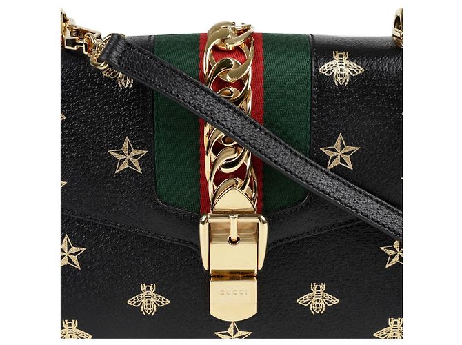 Gucci Piccola borsa a tracolla Silvie Vista Nero - vista 2