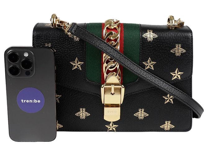 Gucci Piccola borsa a tracolla Silvie Vista Nero - vista 7