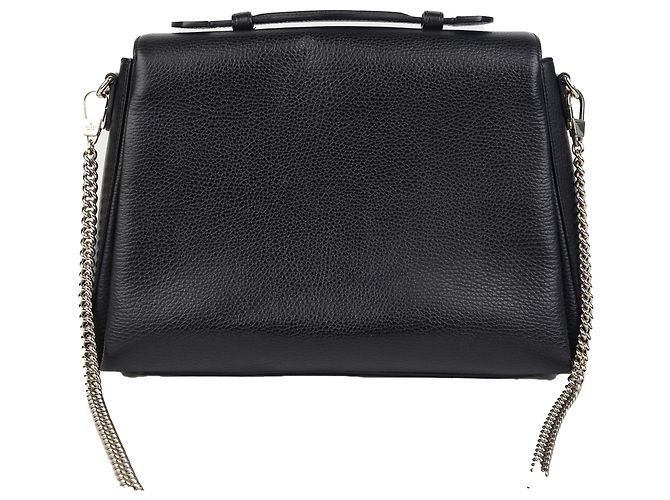 Gucci Interlocking Top Handle Tote Schultertasche Schwarz - Ansicht 4