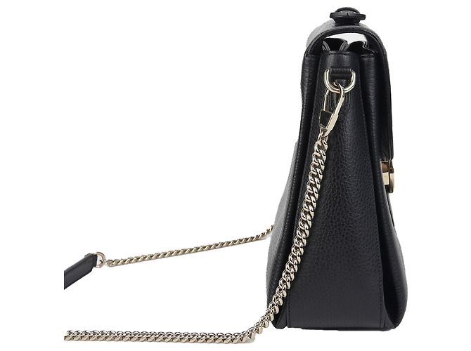 Gucci Interlocking Top Handle Tote Schultertasche Schwarz - Ansicht 5