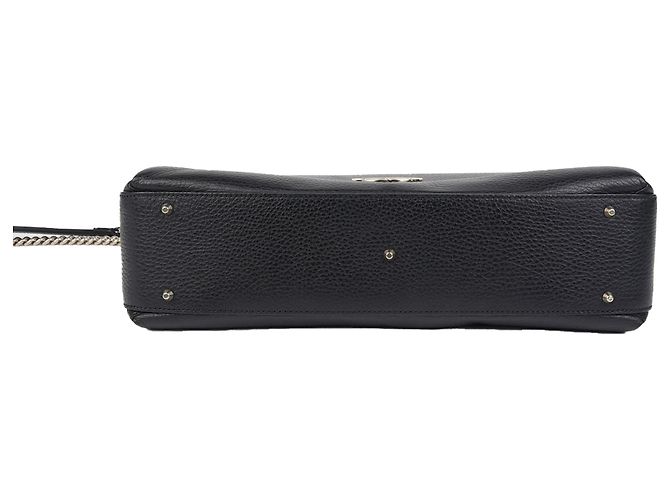 Gucci Interlocking Top Handle Tote Schultertasche Schwarz - Ansicht 6