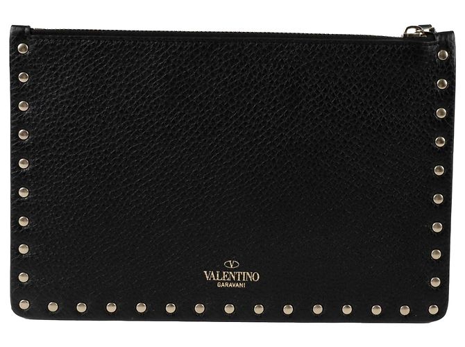 Valentino Garavani Clutch Lockstart Nero - vista 4