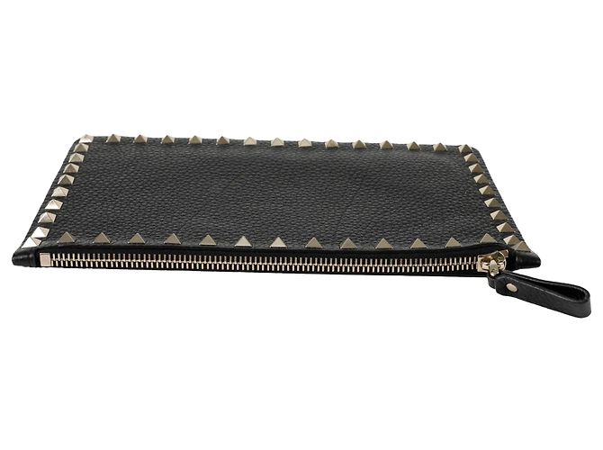 Valentino Garavani Clutch Lockstart Nero - vista 6