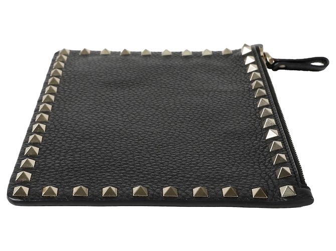 Valentino Garavani Clutch Lockstart Nero - vista 9
