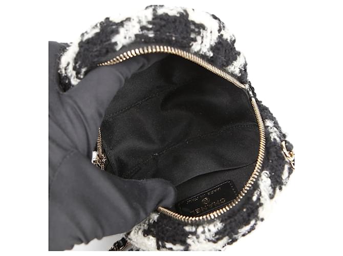 Chanel Mini borsa a tracolla Double Duo Nero - vista 10