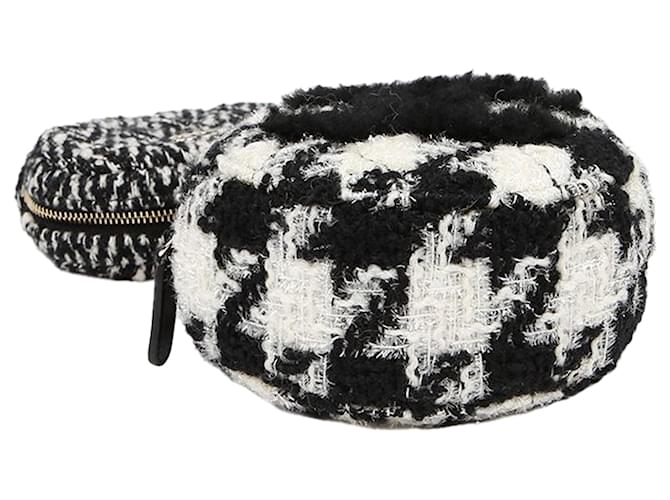 Chanel Mini borsa a tracolla Double Duo Nero - vista 6