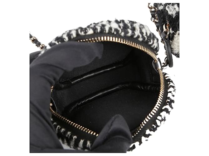 Chanel Mini borsa a tracolla Double Duo Nero - vista 9