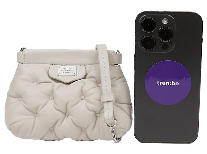 Maison Martin Margiela Borsa a tracolla e crossbody Glam Slam Classic Baby Grigio - vista 8
