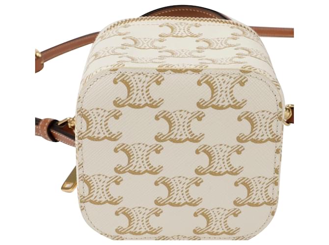Céline Mini Borsa Tote Vanity a Spalla Bianco - vista 6