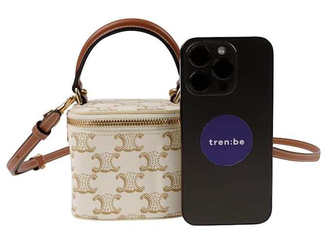 Céline Mini Borsa Tote Vanity a Spalla Bianco - vista 7