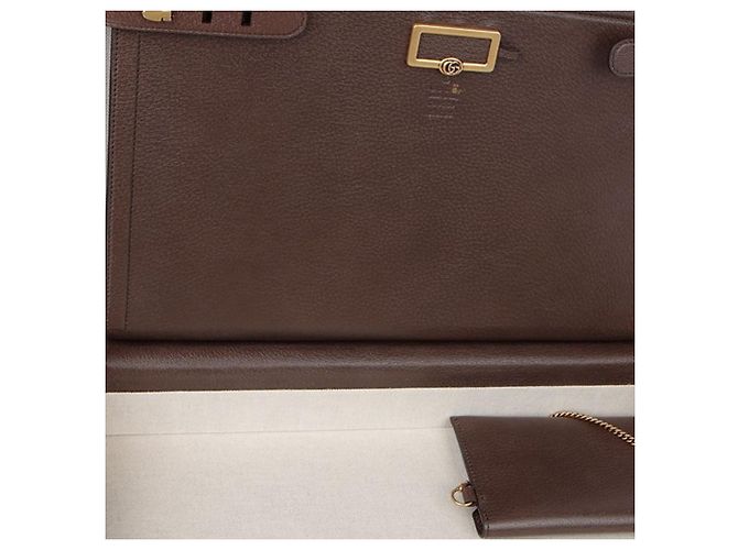 Gucci Savoy Large Rigid Suitcase Brown - view 10