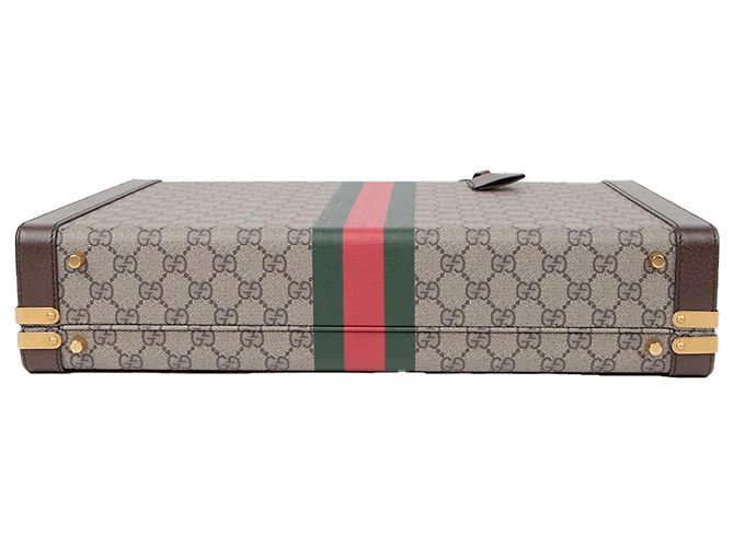 Gucci Savoy Large Rigid Suitcase Brown - view 5