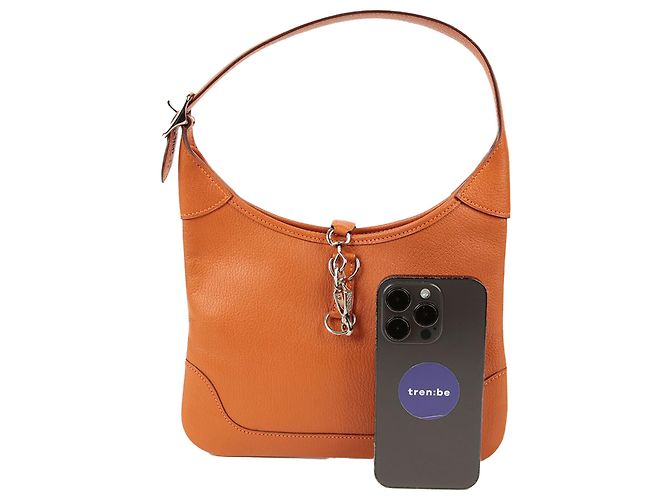 Hermès Bolsa de Ombro Trim Laranja - vista 9