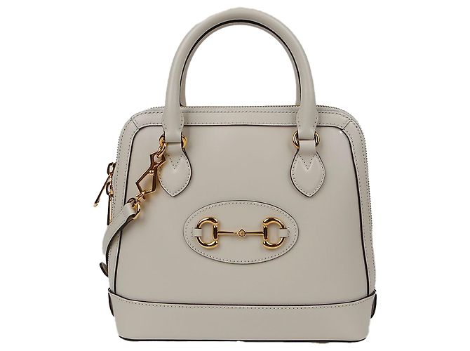 Horsebit 1955 Gucci Bolsa Tote de Alça Superior e Alça de Ombro Horsebit Small Branco - vista 2