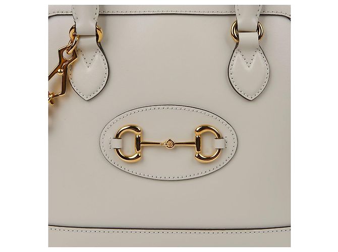 Horsebit 1955 Gucci Bolsa Tote de Alça Superior e Alça de Ombro Horsebit Small Branco - vista 3