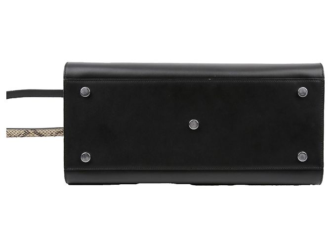 Saint Laurent Bolso tote pequeño de hombro Negro - vista 5