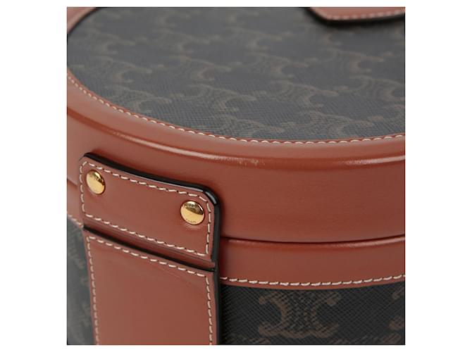 Triomphe Céline Borsa a Spalla Tambour Medium Marrone - vista 4