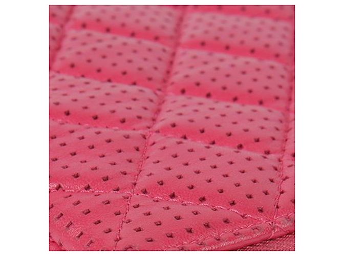 Chanel Classic New Medium Clutch aus Lammleder Pink - Ansicht 10