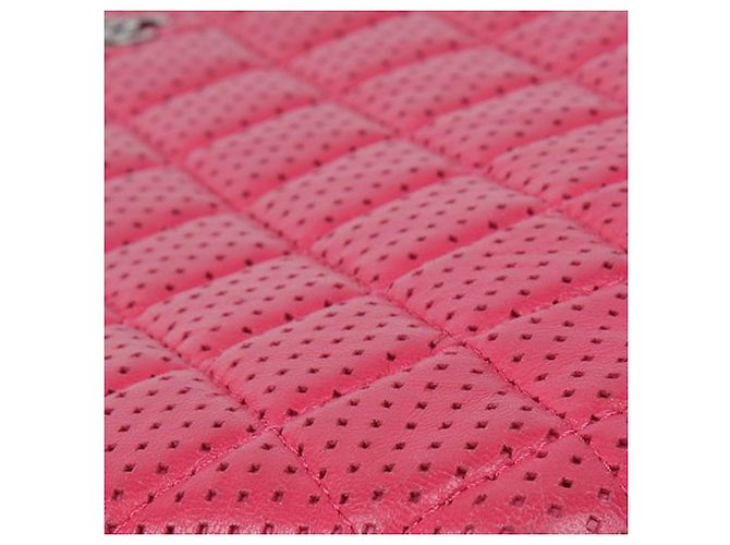 Chanel Classic New Medium Clutch aus Lammleder Pink - Ansicht 7