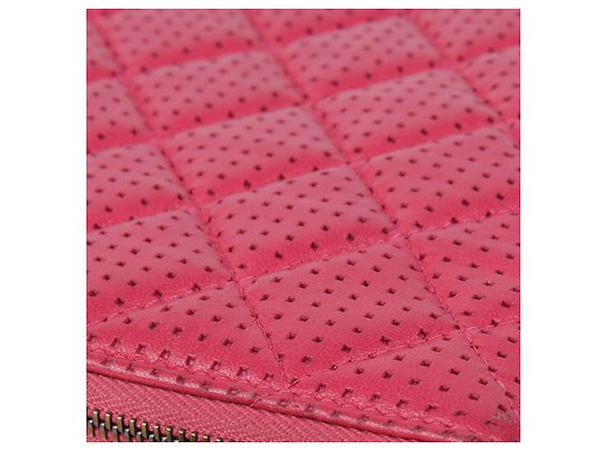 Chanel Classic New Medium Clutch aus Lammleder Pink - Ansicht 9